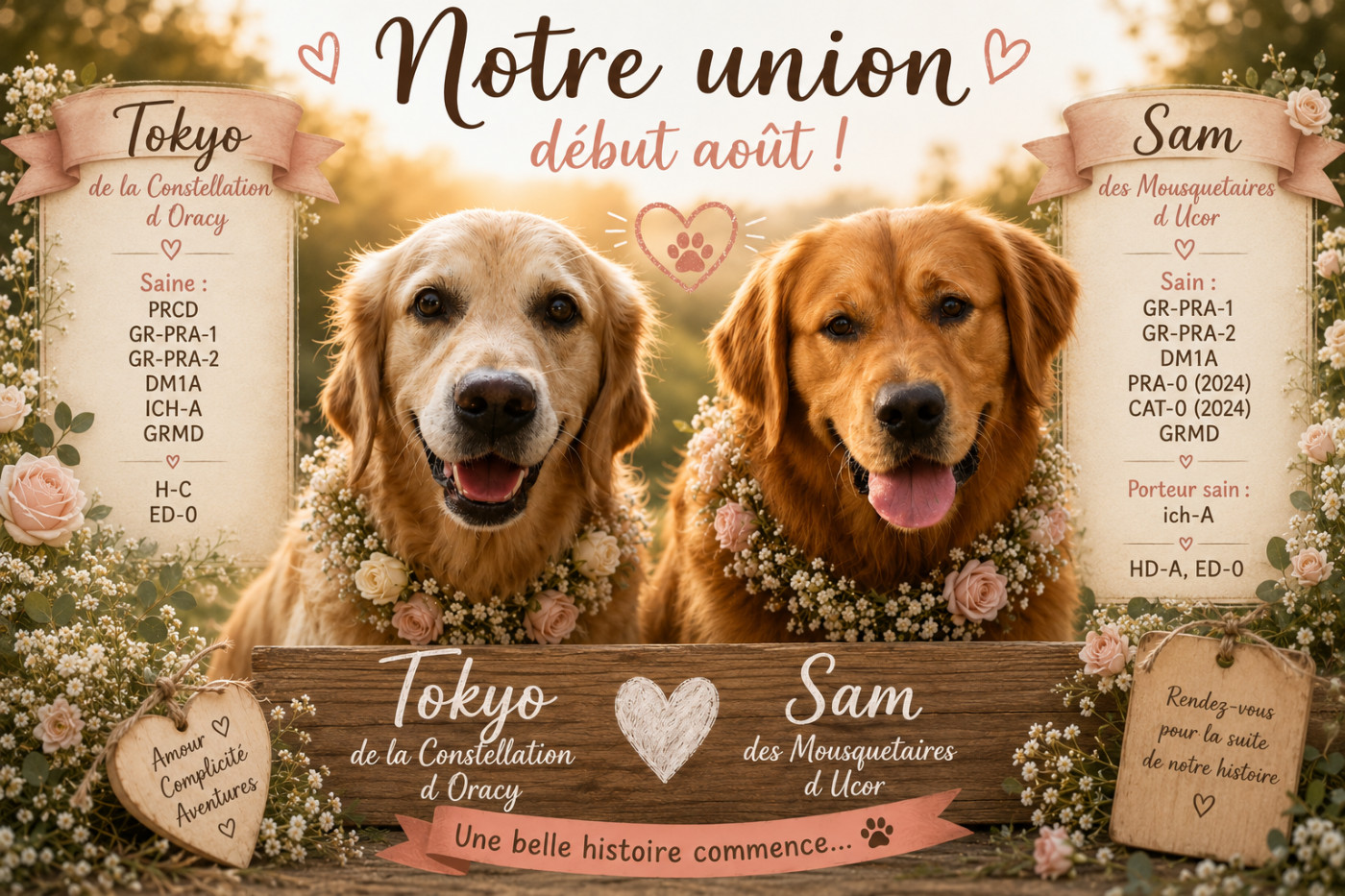 Chiots à venir début octobre 2026 !